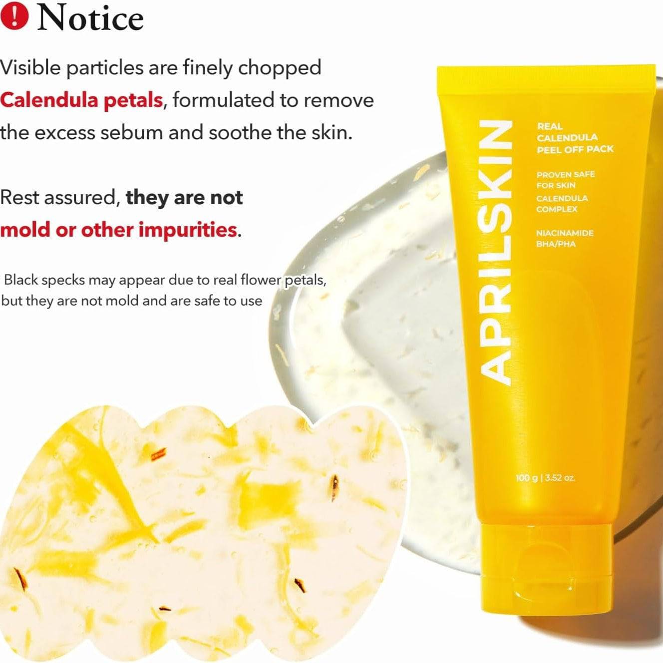 APRILSKIN Real Calendula Peel Off Pack 100g - BelluBeauty