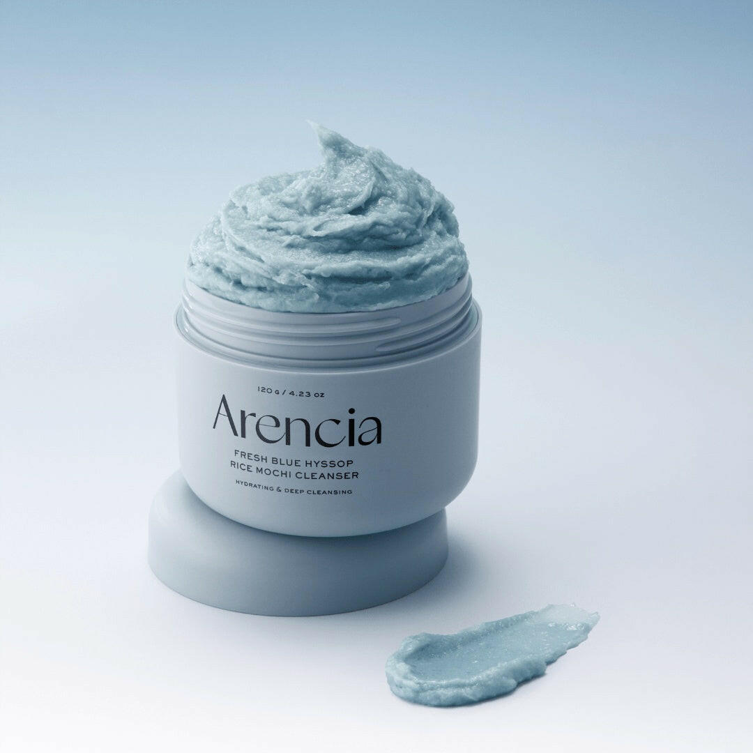 ARENCIA Fresh Blue Hyssop Rice Mochi Cleanser 120g - bellubeauty.