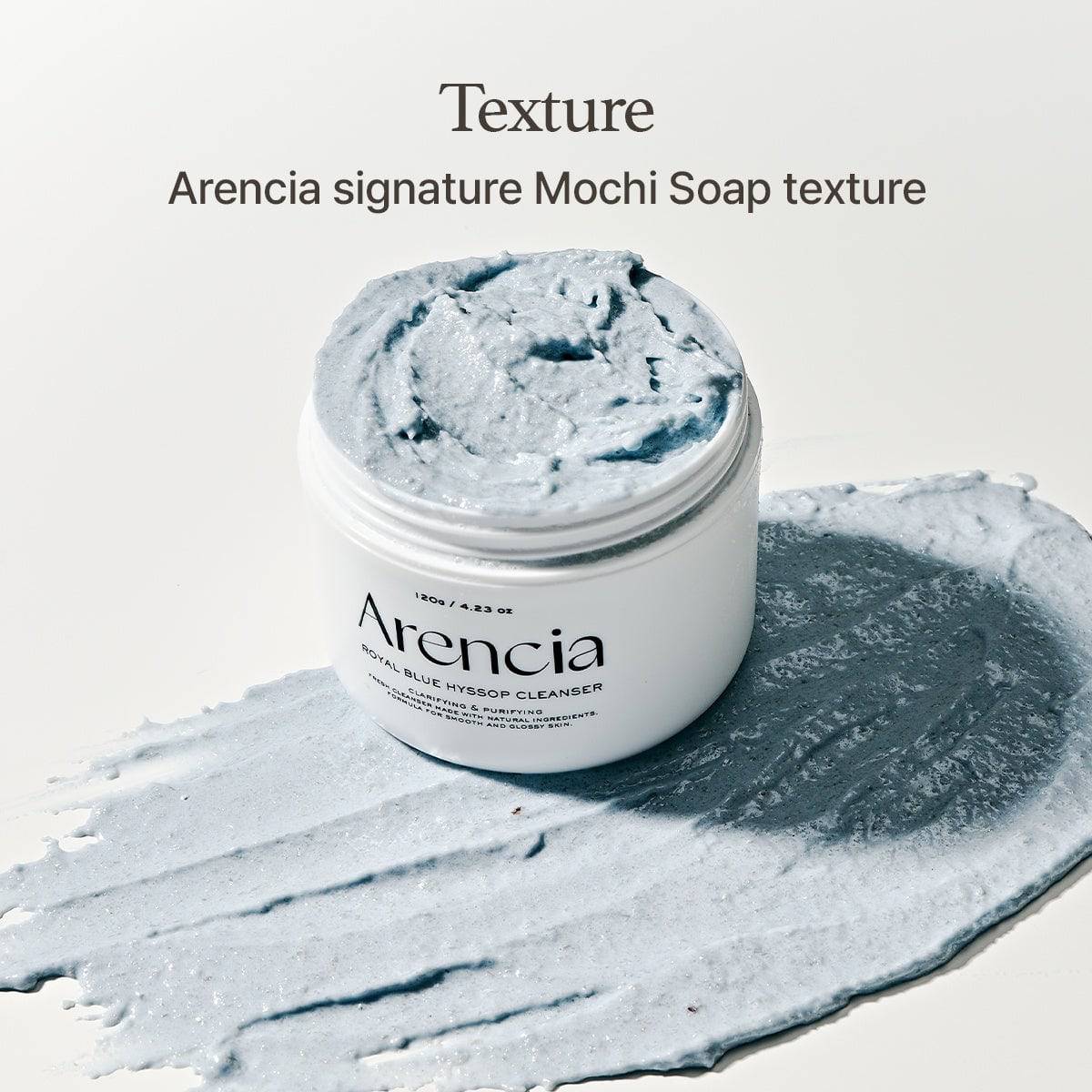 ARENCIA Fresh Blue Hyssop Rice Mochi Cleanser 120g - BelluBeauty