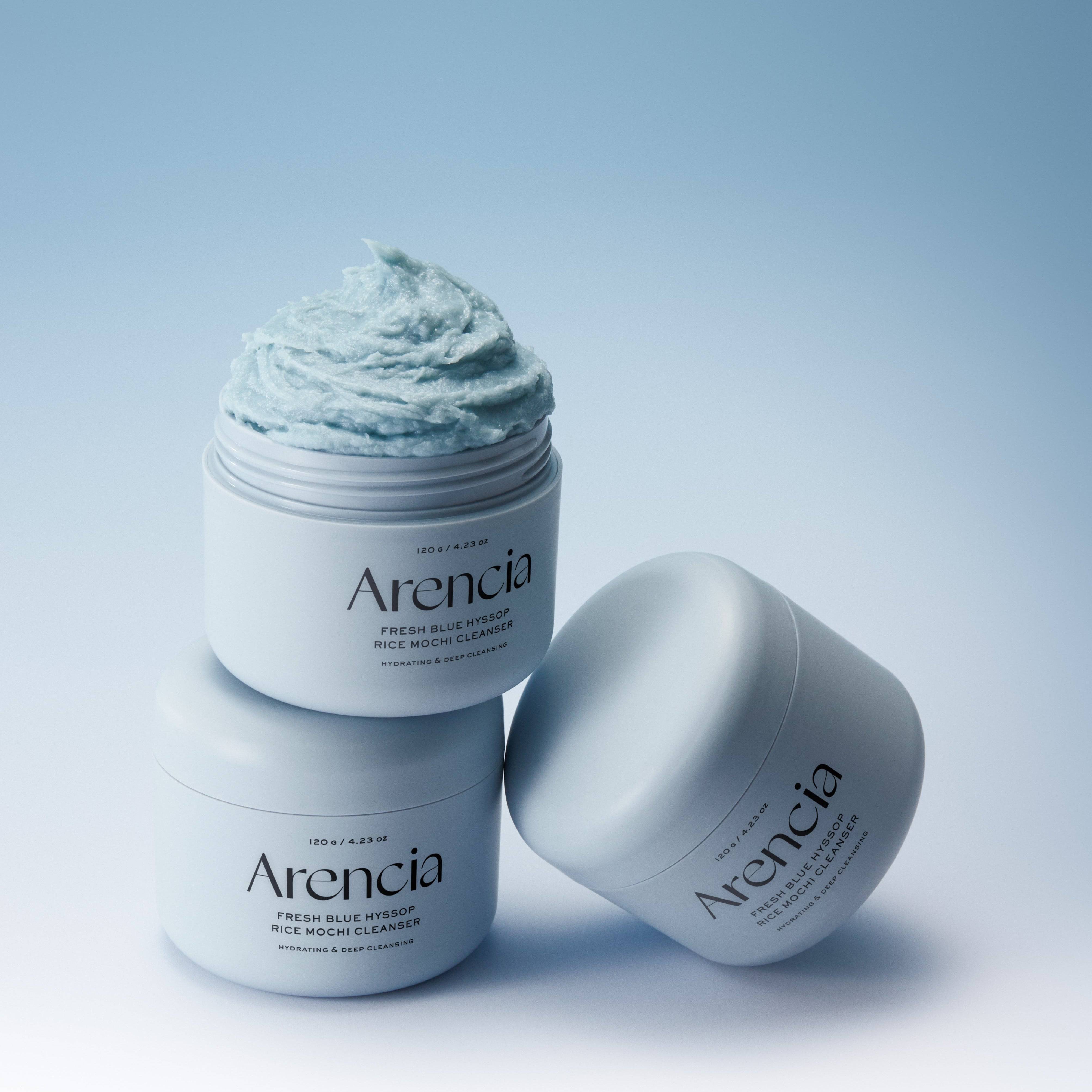 ARENCIA Fresh Blue Hyssop Rice Mochi Cleanser 120g - BelluBeauty