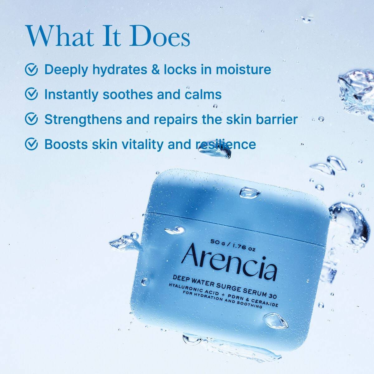 ARENCIA Deep Water Surge Serum 30 50g - BelluBeauty