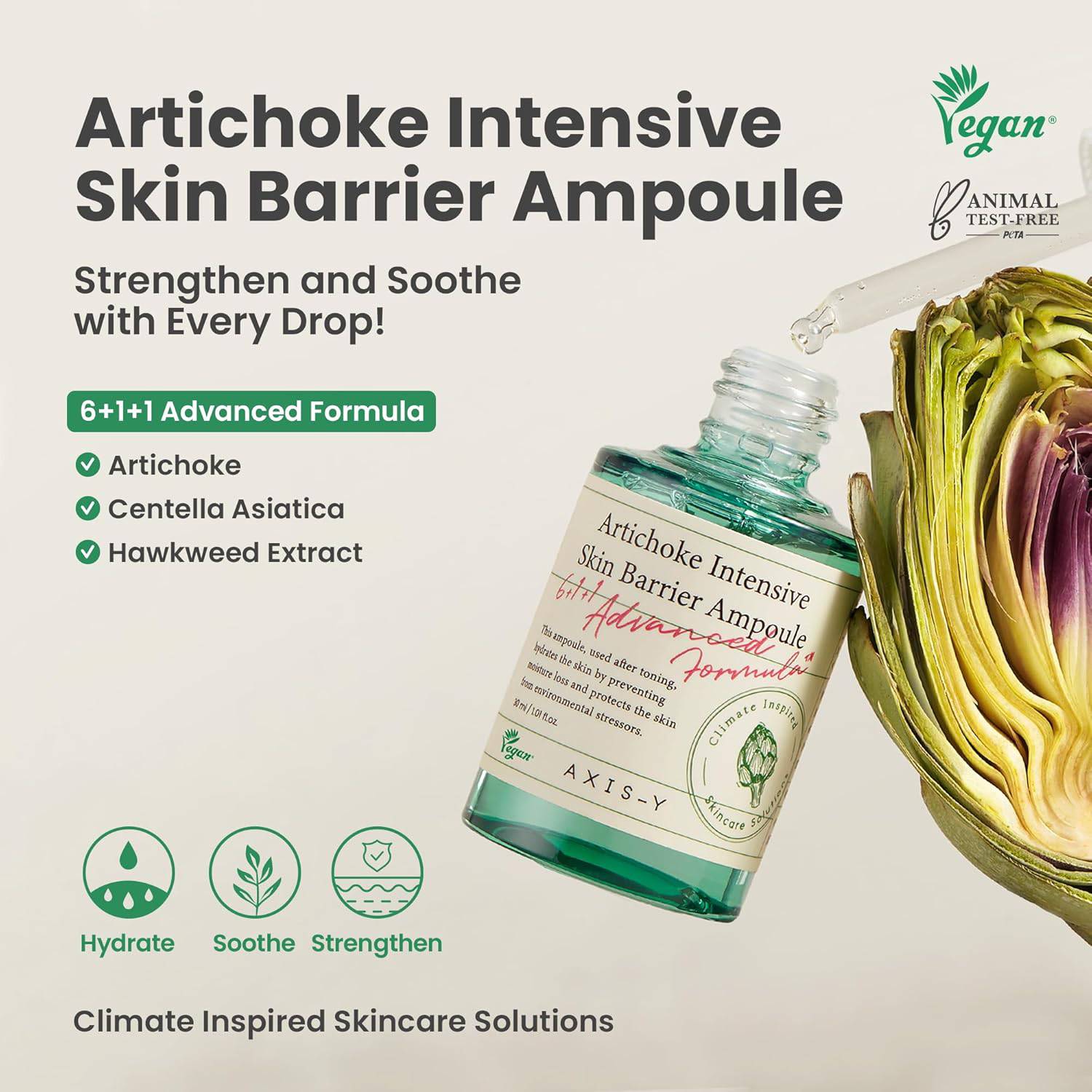 AXIS-Y Artichoke Intensive Skin Barrier Ampoule 30ml - BelluBeauty