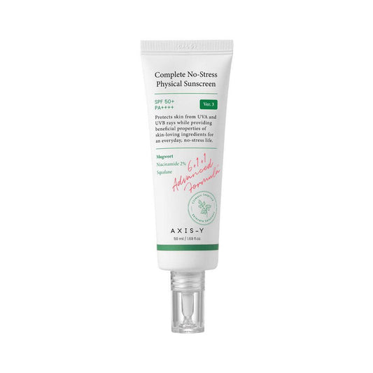 AXIS-Y Complete No-Stress Physical Sunscreen 50ml - bellubeauty