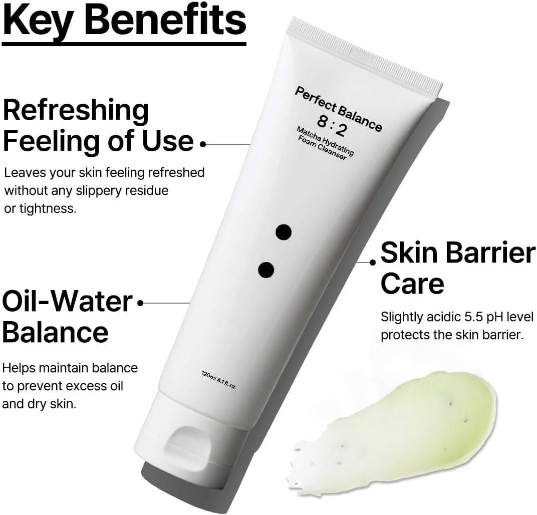 B : LAB Matcha Hydrating Foam Cleanser 120ml - BelluBeauty