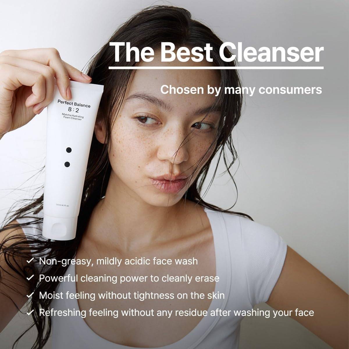 B : LAB Matcha Hydrating Foam Cleanser 120ml - BelluBeauty