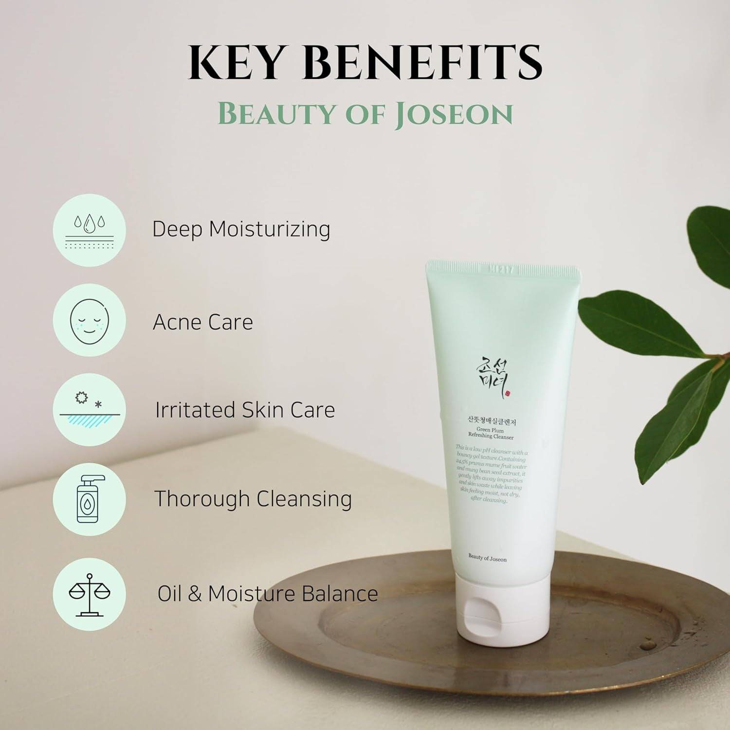 BEAUTY OF JOSEON Green Plum Refreshing Cleanser 100ml - BelluBeauty