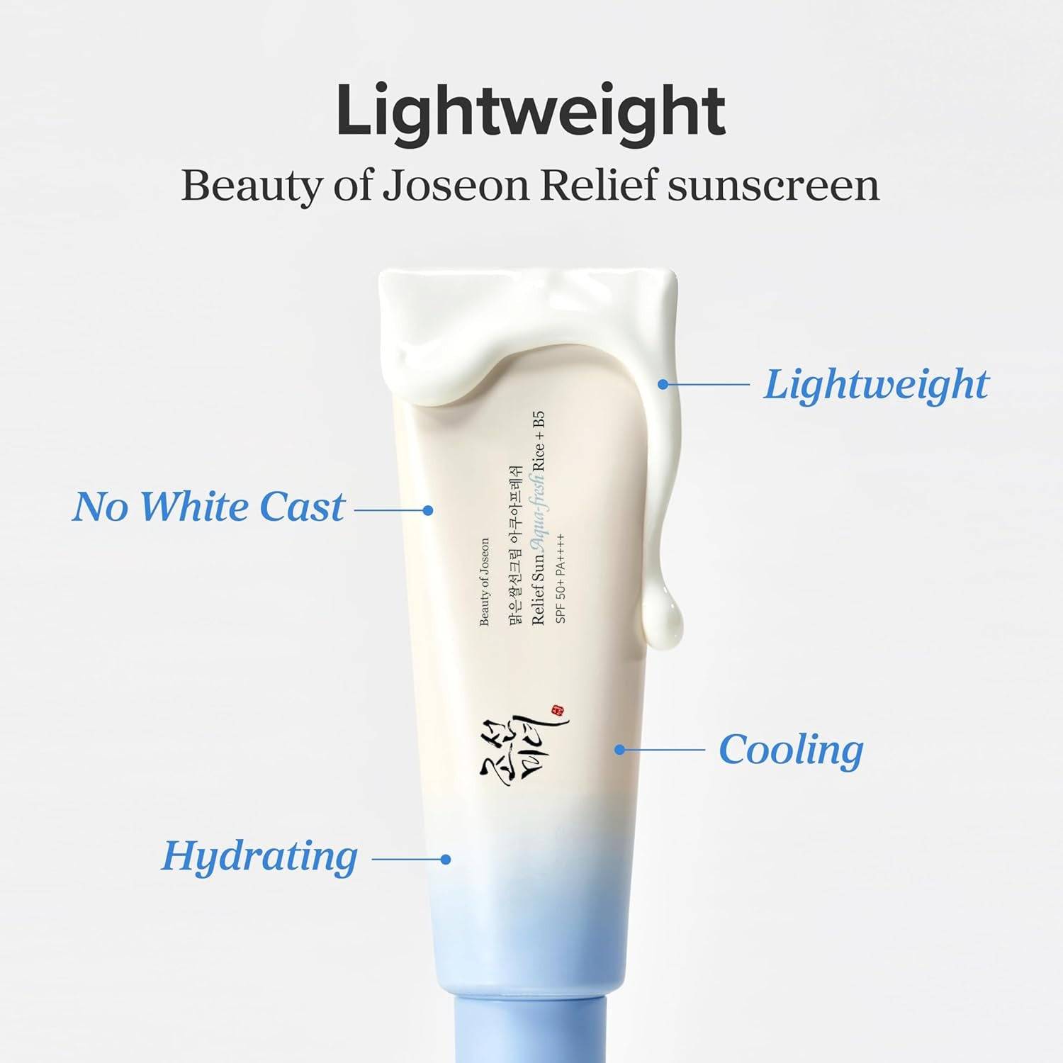 BEAUTY OF JOSEON Relief Sun Aqua-Fresh Rice + B5 50ml SPF50+ - BelluBeauty