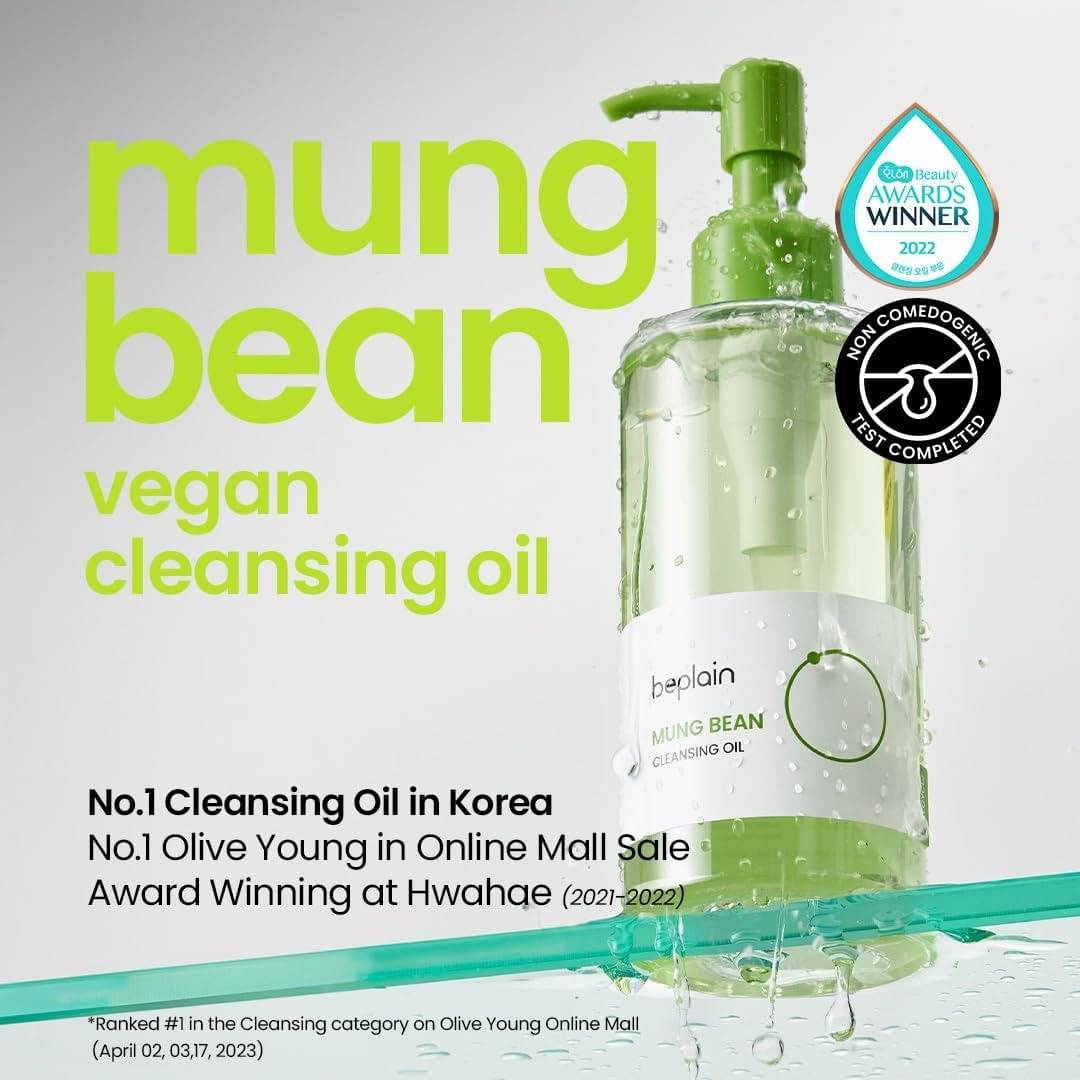 BEPLAIN Mung Bean Cleansing Oil 200ml - bellubeauty