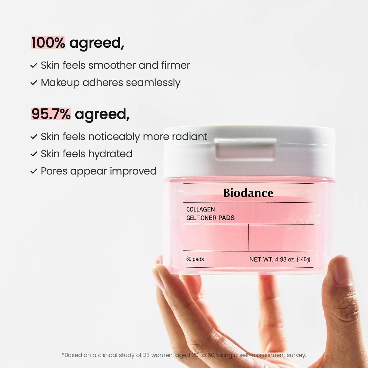 BIODANCE Collagen Gel Toner Pads 60pcs - BelluBeauty
