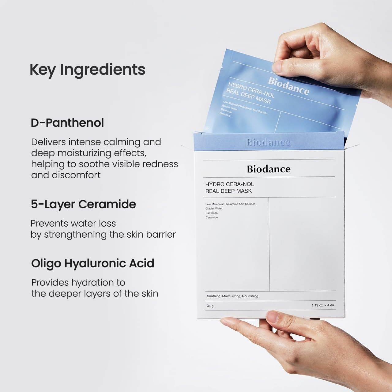 BIODANCE Hydro Cera-Nol Real Deep Mask 4pcs - BelluBeauty