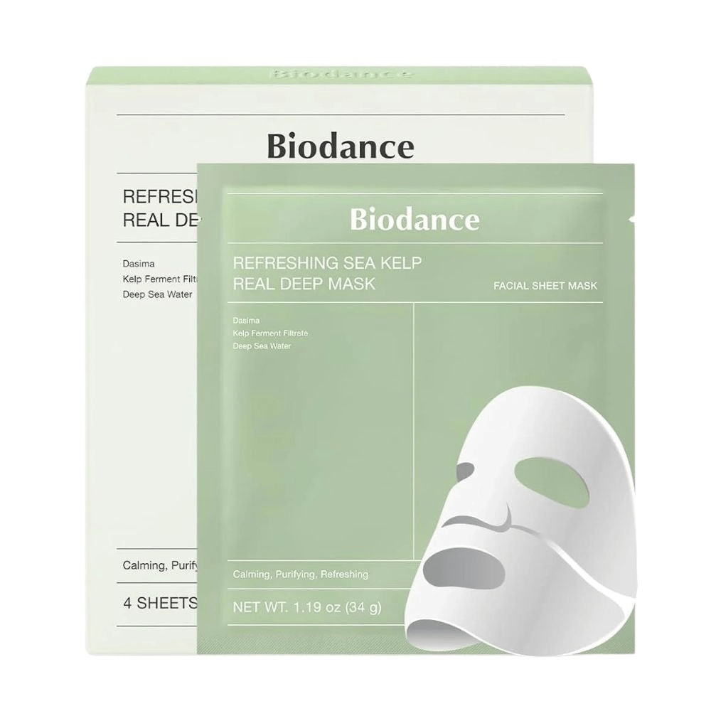 BIODANCE Refreshing Sea Kelp Real Deep Mask 4pcs - BelluBeauty