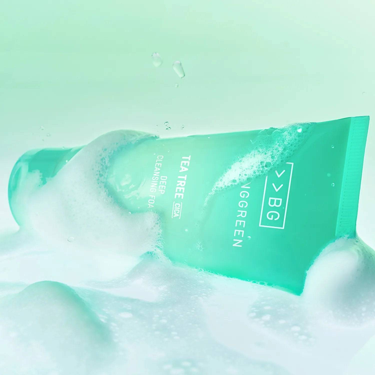 BRINGGREEN Tea Trica Cica Deep Cleansing Foam 120ml - bellubeauty