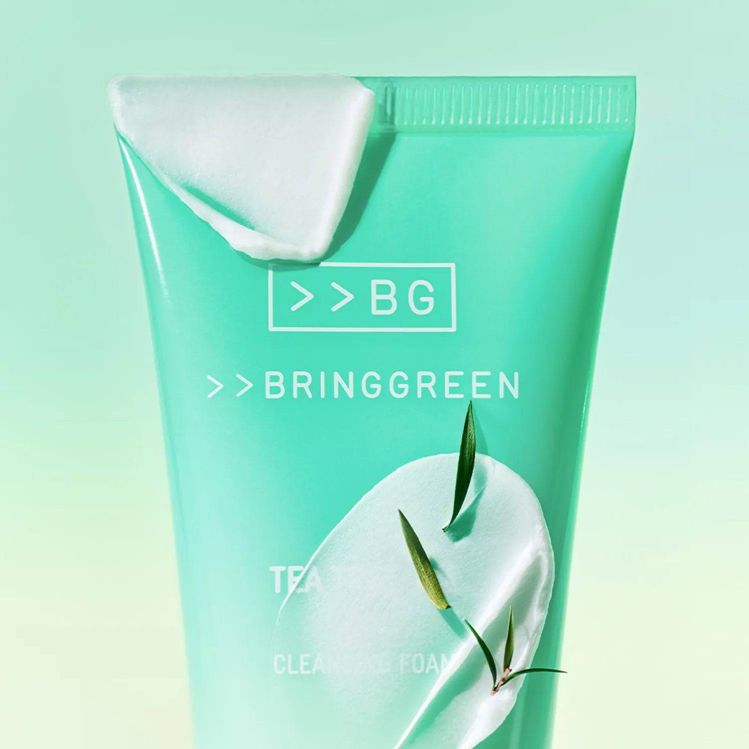 BRINGGREEN Tea Trica Cica Deep Cleansing Foam 120ml - bellubeauty