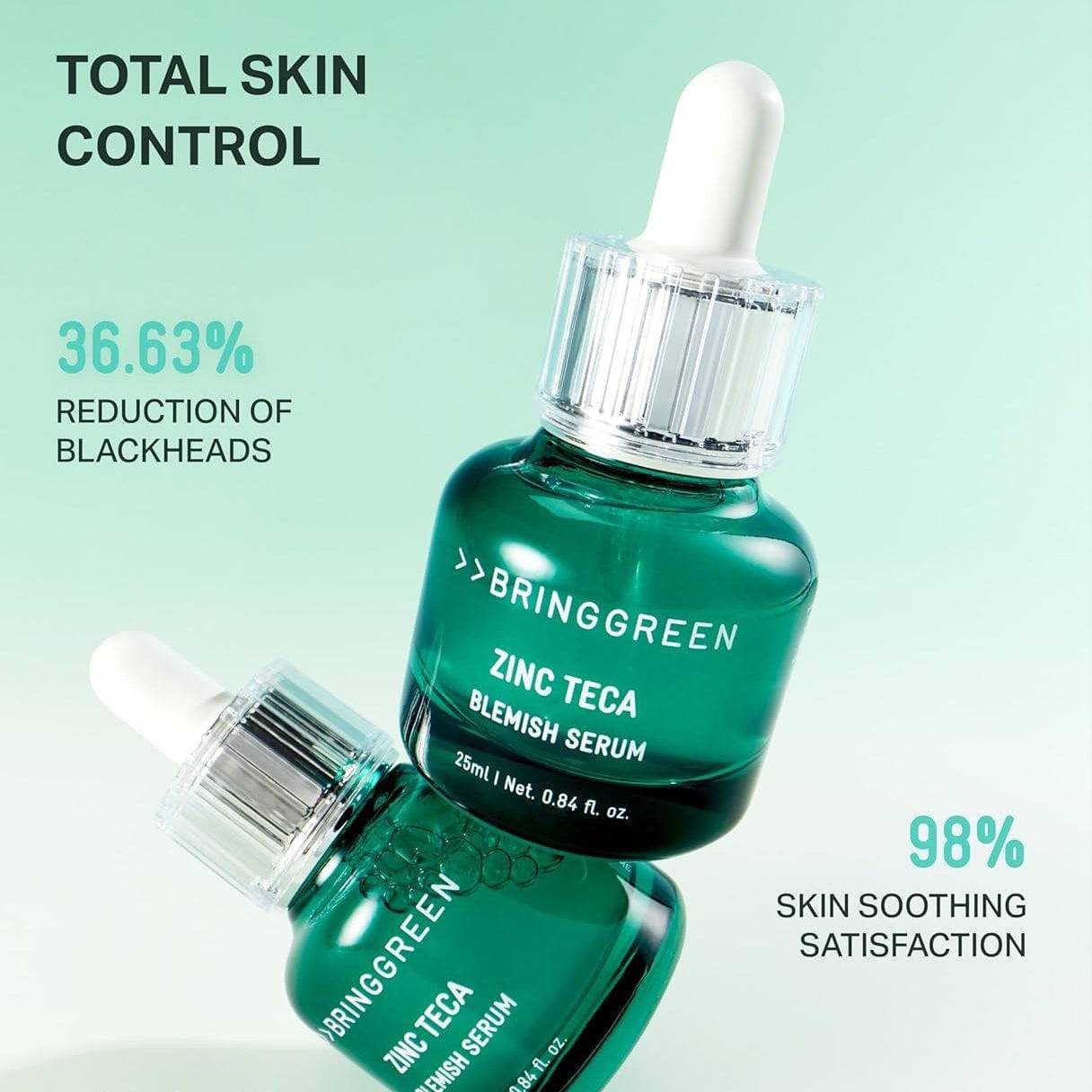 BRINGGREEN Zinc Teca 1.2% Blemish Serum 25ml - bellubeauty