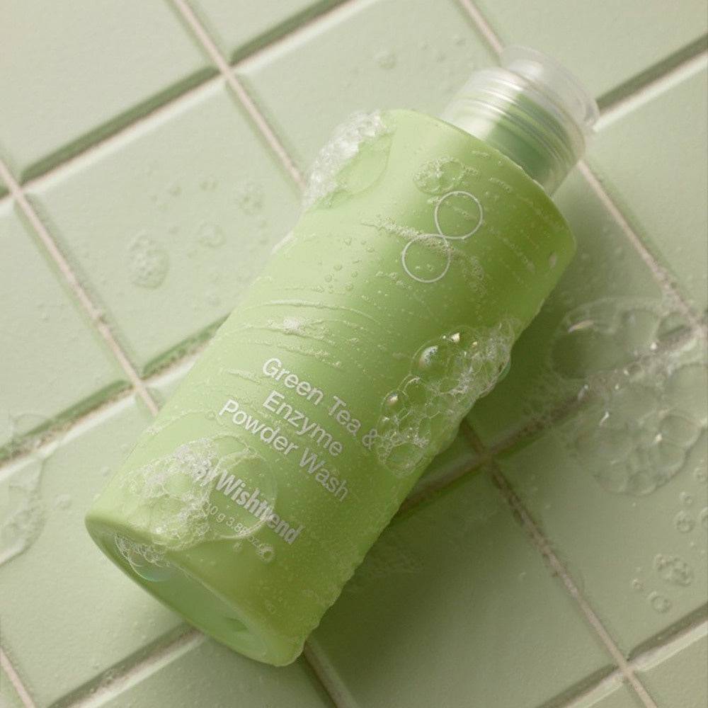 BY WISHTREND Green Tea & Enzyme Powder Wash 110g - bellubeauty