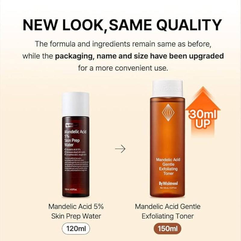 BY WISHTREND Mandelic Acid Gentle Exfoliating Toner 150ml - bellubeauty