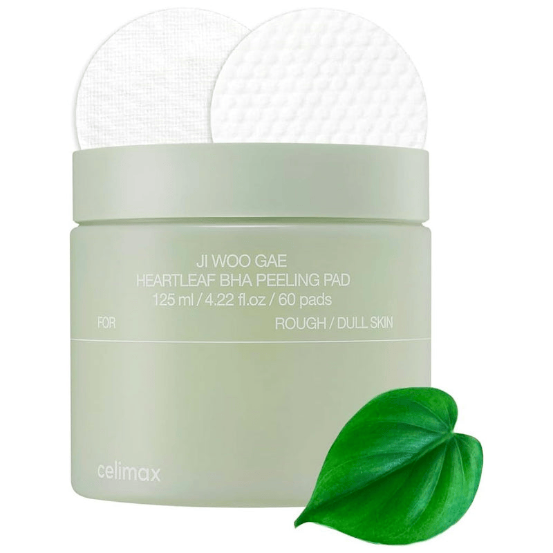 CELIMAX Ji Woo Gae Heartleaf BHA Peeling Pad 60pcs - bellubeauty