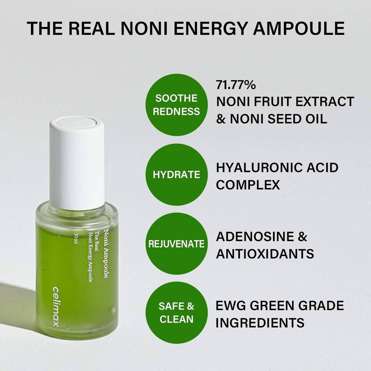 CELIMAX The Real Noni Energy Ampoule 30ml - BelluBeauty