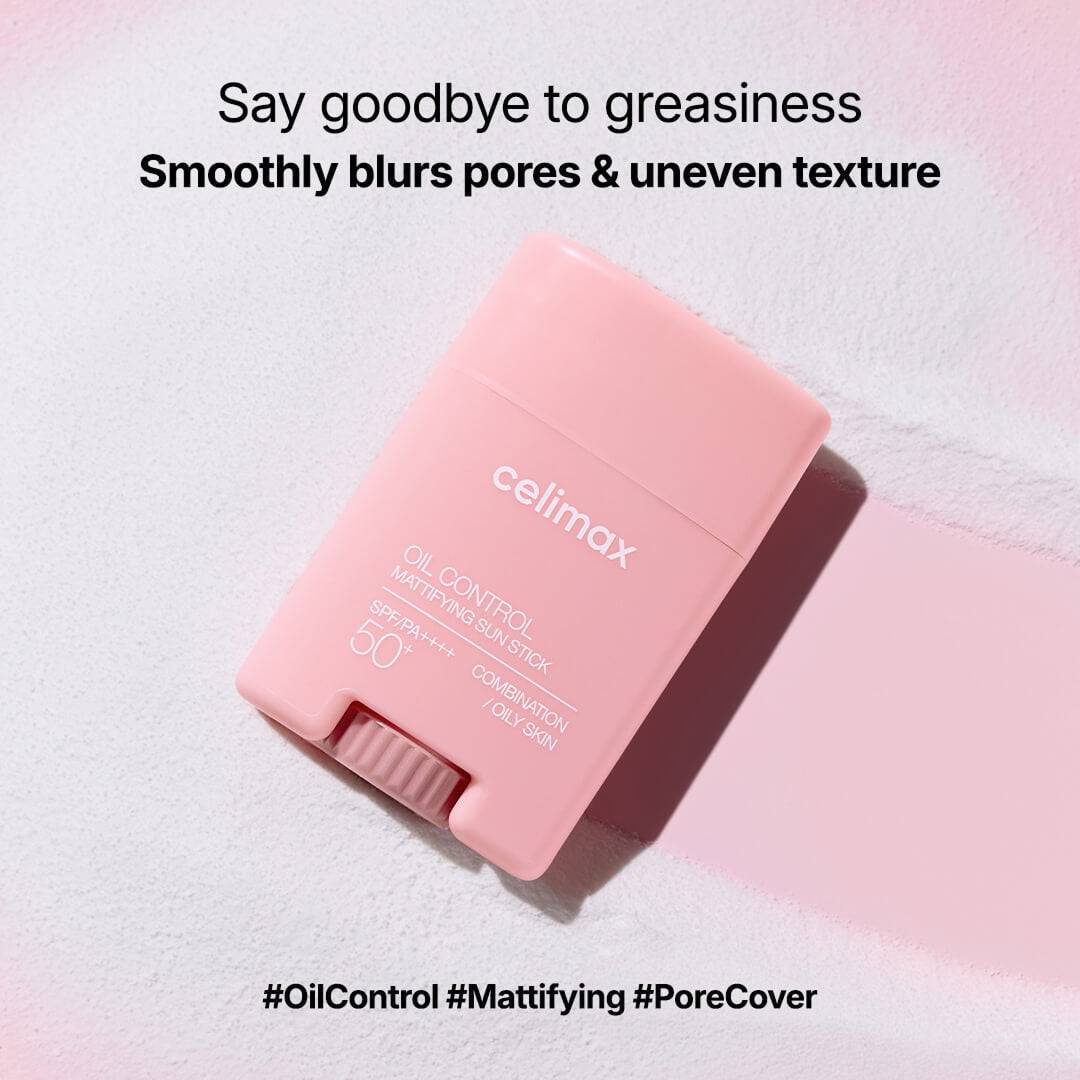 CELIMAX Oil Control Mattifying Sun Stick 19g SPF50+ - bellubeauty