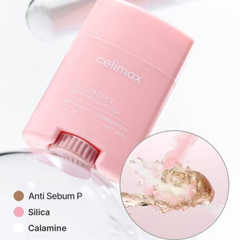 CELIMAX Oil Control Mattifying Sun Stick 19g SPF50+ - bellubeauty