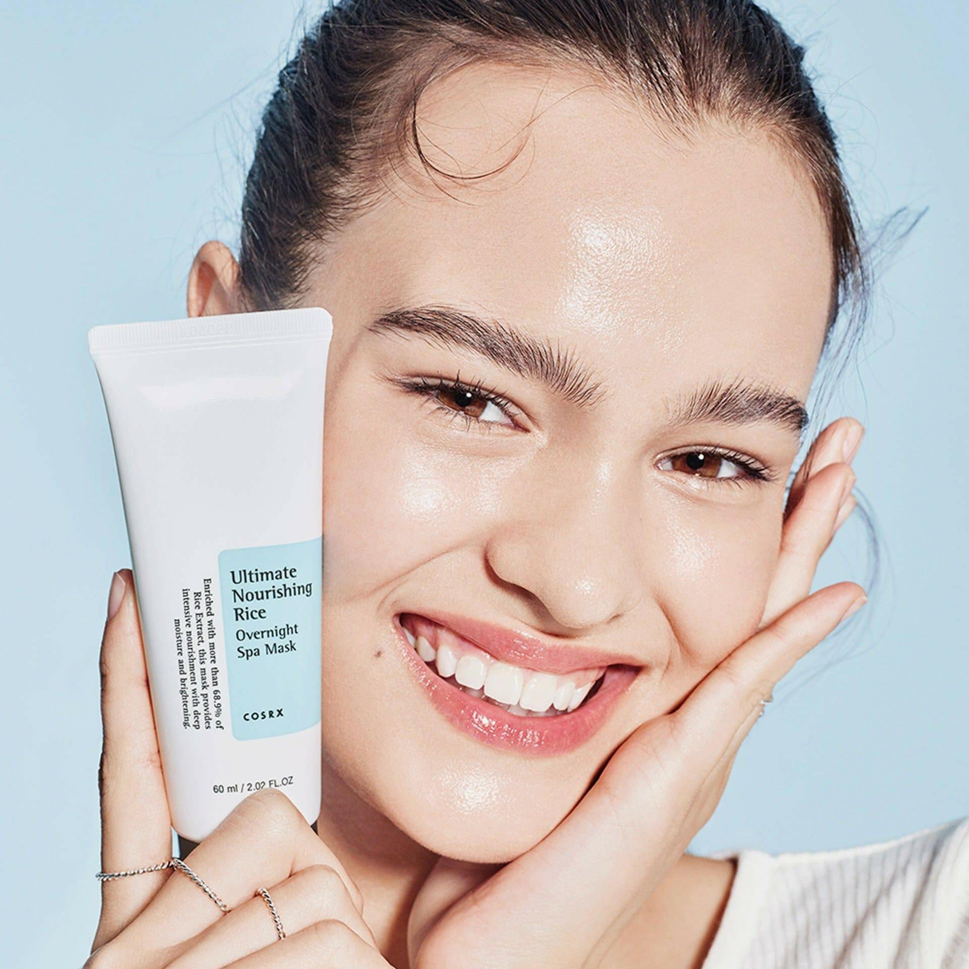 COSRX Ultimate Nourishing Rice Overnight Spa Mask 60ml - bellubeauty