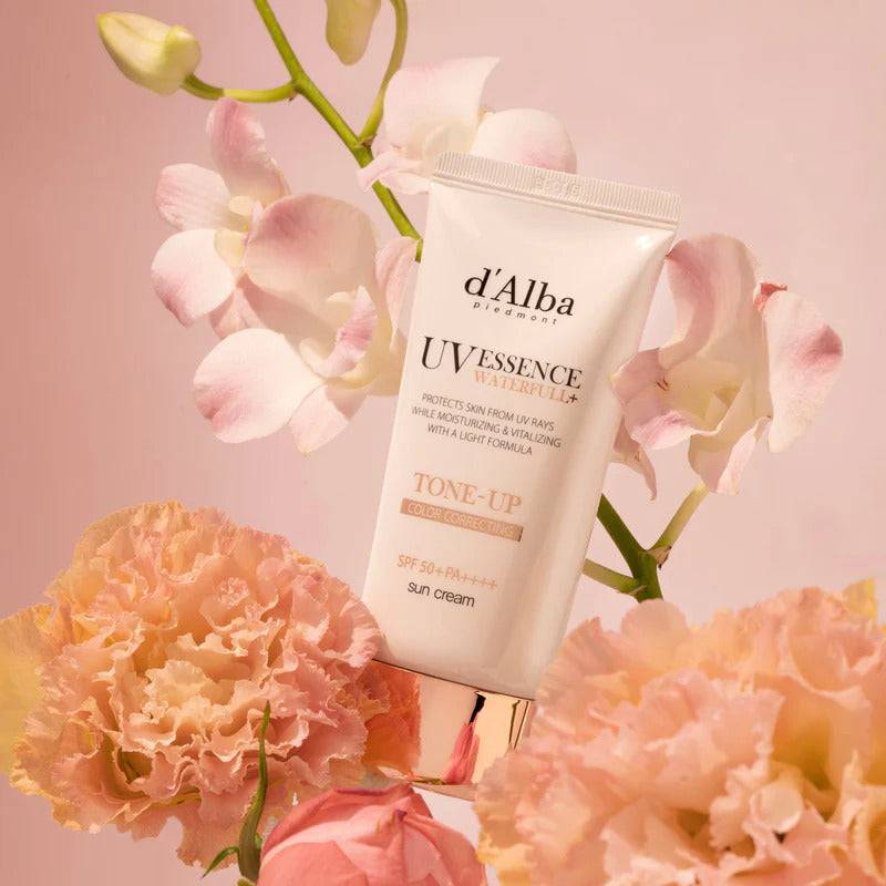 D'ALBA Waterfull Tone-Up Sunscreen 50ml SPF50+ - BelluBeauty