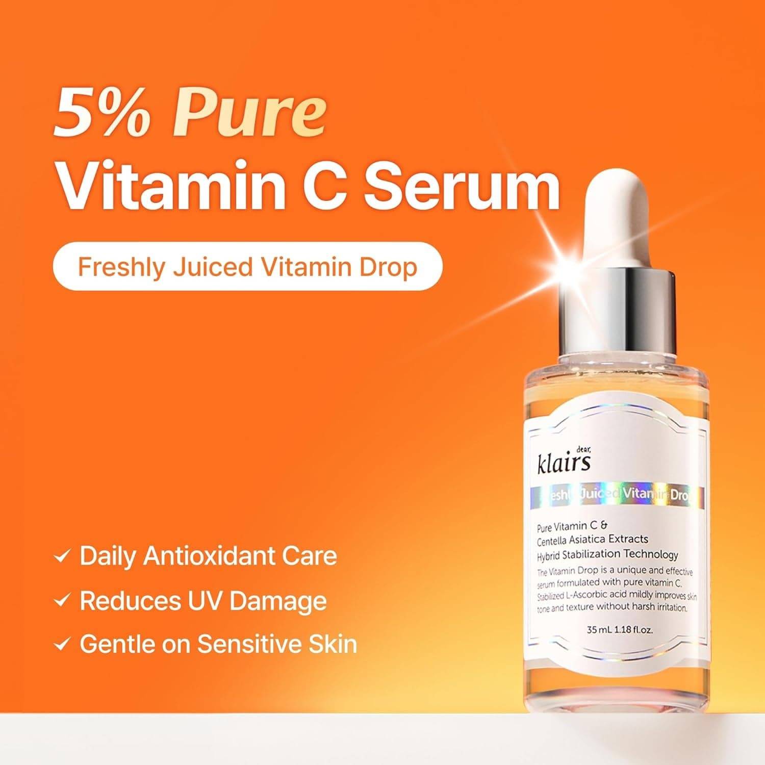 DEAR KLAIRS Freshly Juiced Vitamin Drop 35ml - BelluBeauty
