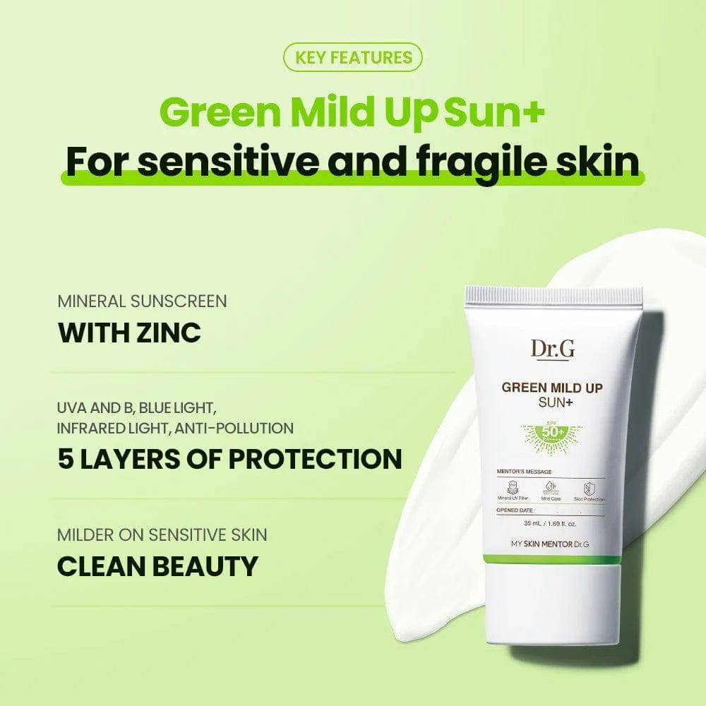 DR.G Green Mild Up Sun+ 50ml SPF50+ - bellubeauty
