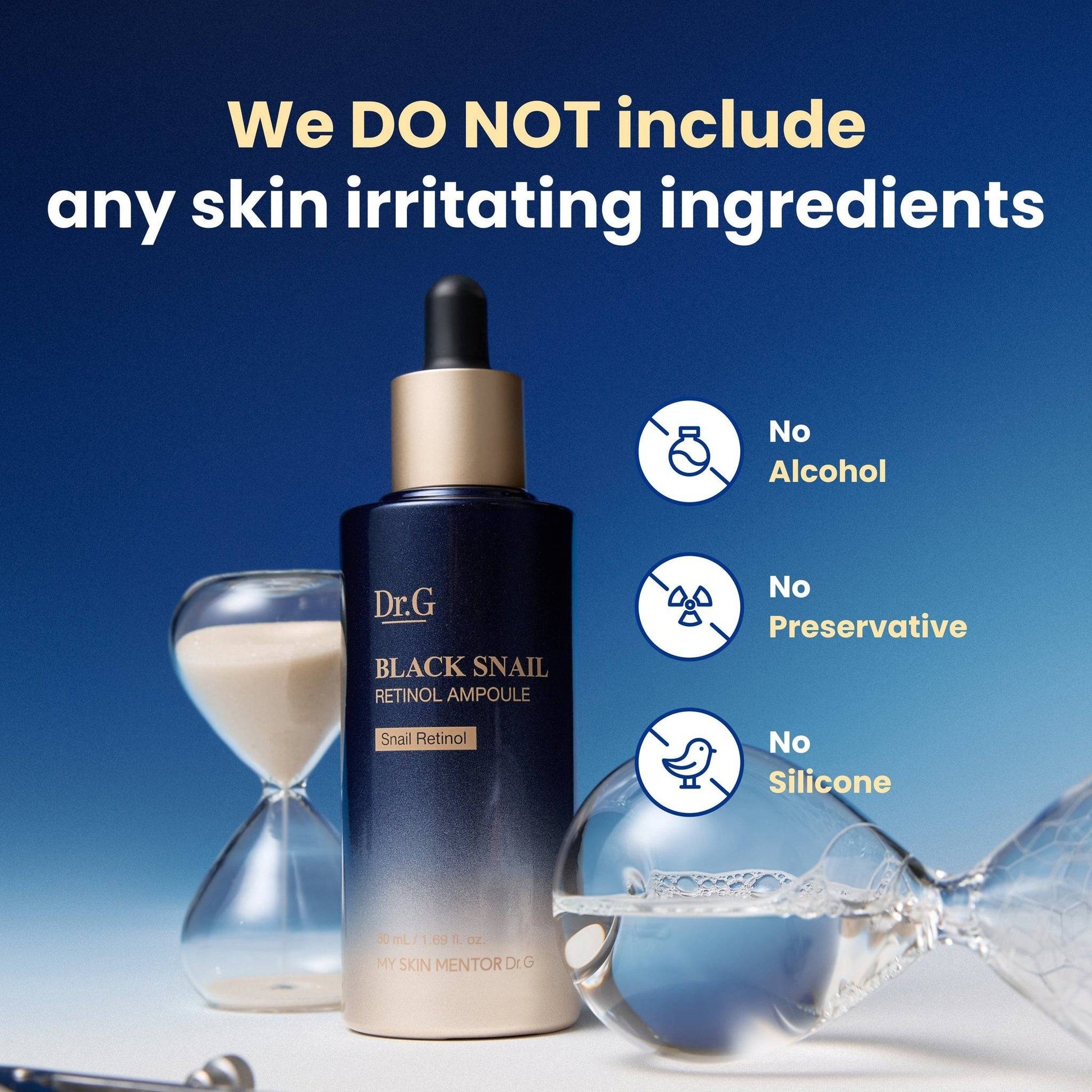 DR.G Black Snail Retinol Ampoule 50ml - bellubeauty