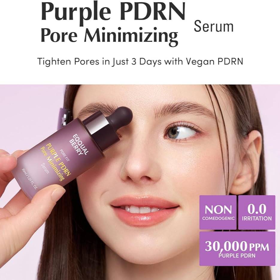 EQQUALBERRY Purple PDRN Pore Minimizing Serum 30ml - BelluBeauty
