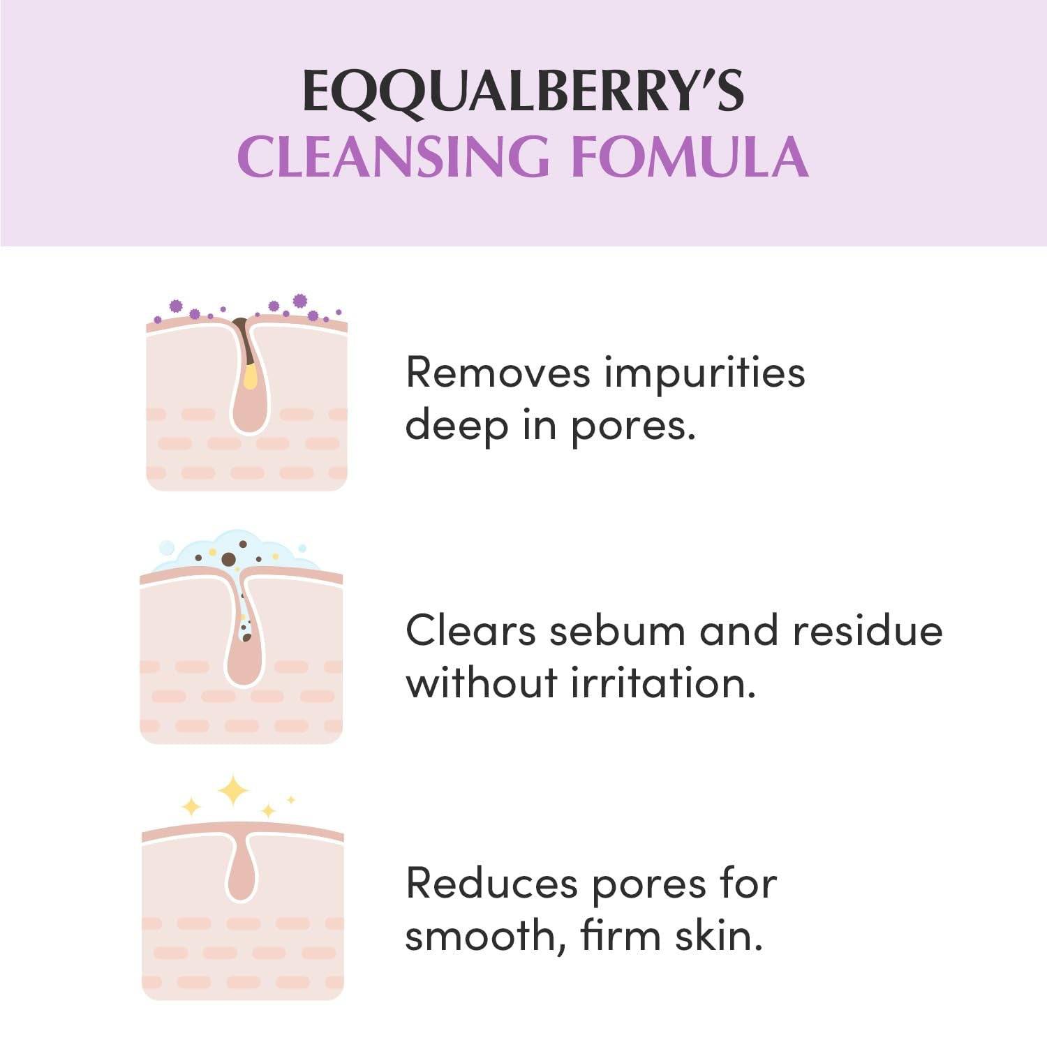 EQQUALBERRY Purple Rice Pore Purifying Pack Cleanser 130g - BelluBeauty