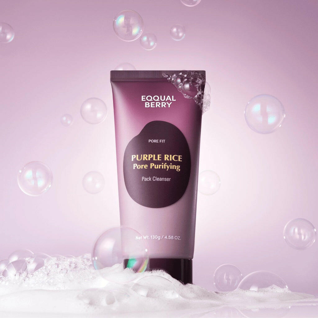 EQQUALBERRY Purple Rice Pore Purifying Pack Cleanser 130g - bellubeauty.