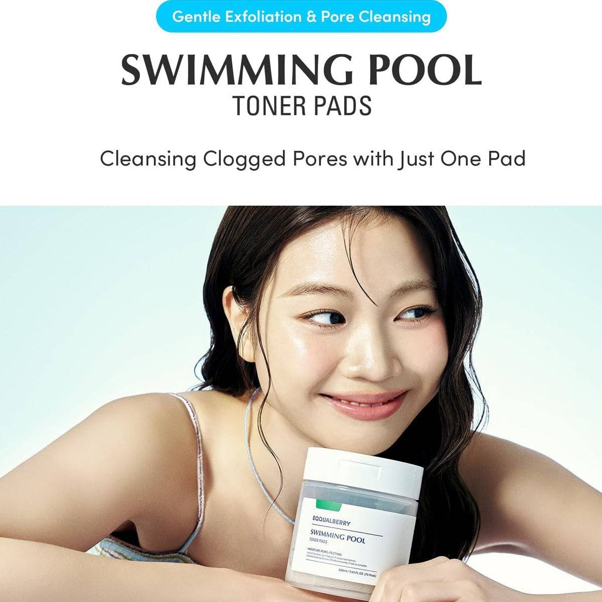 EQQUALBERRY Swimming Pool Toner Pads 70pcs - BelluBeauty