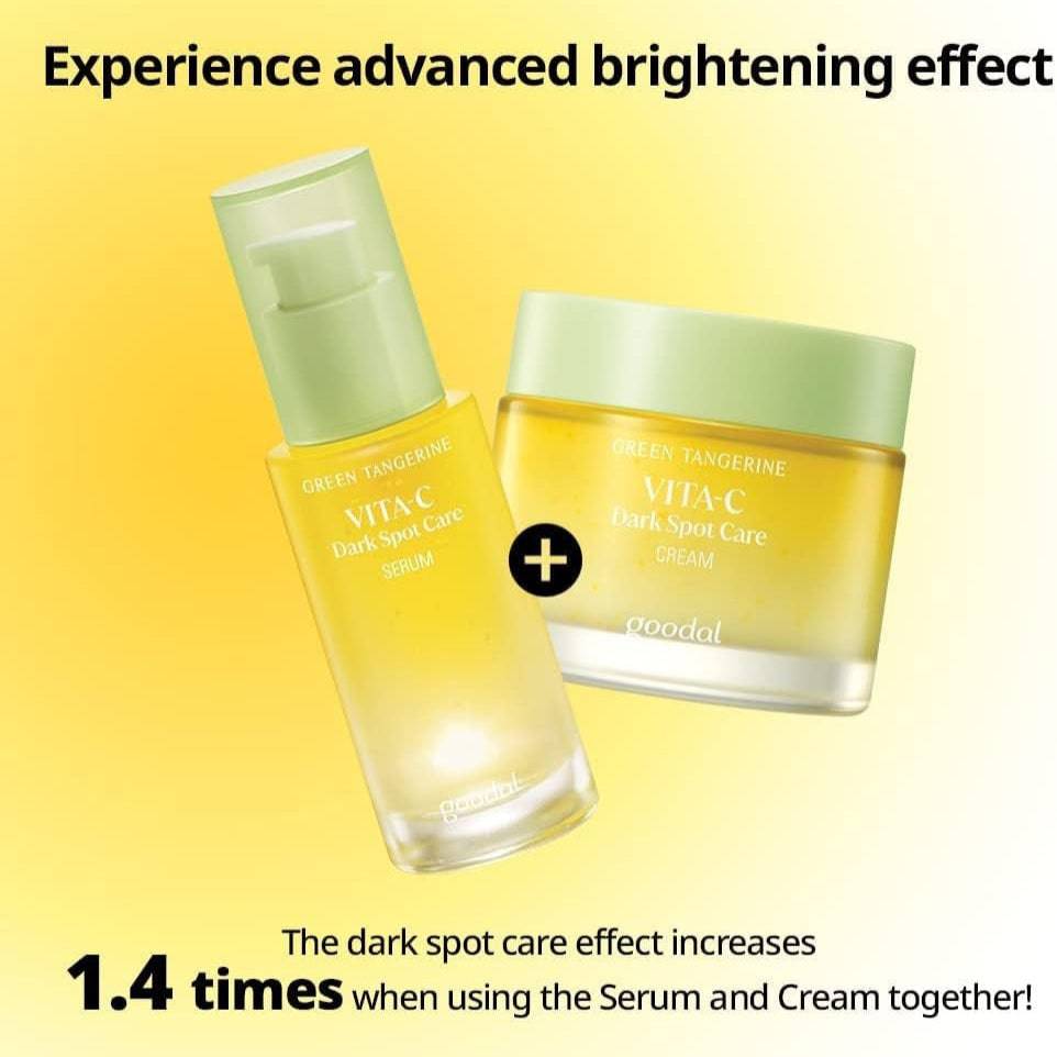 GOODAL Green Tangerine Vita C Dark Spot Care Cream 50ml - bellubeauty