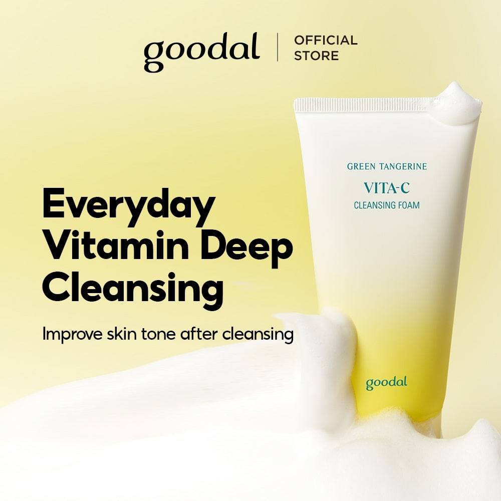 GOODAL Green Tangerine Vita C Cleansing Foam 150ml - BelluBeauty