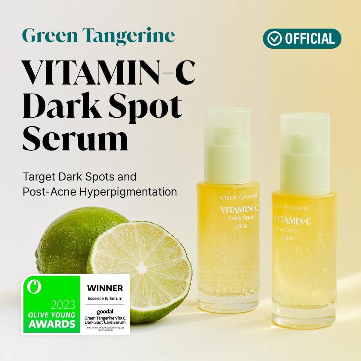 GOODAL Green Tangerine Vita C Dark Spot Care Serum 40ml - bellubeauty