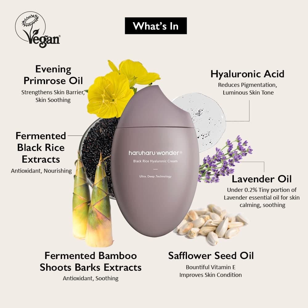 HARUHARU WONDER Black Rice 10 Hyaluronic Cream 50ml - BelluBeauty
