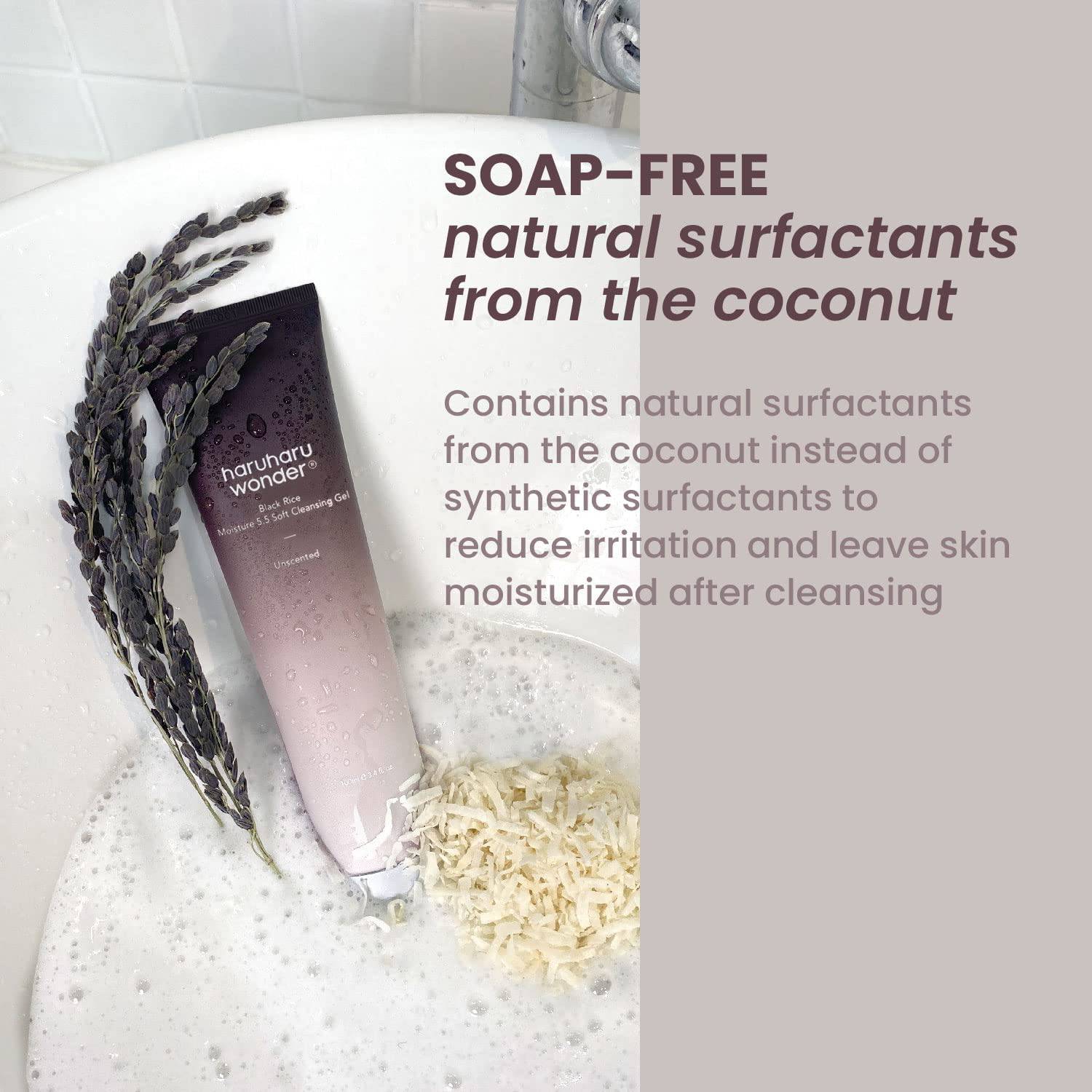 HARUHARU WONDER Black Rice Moisture 5.5 Soft Cleansing Gel 100ml - BelluBeauty