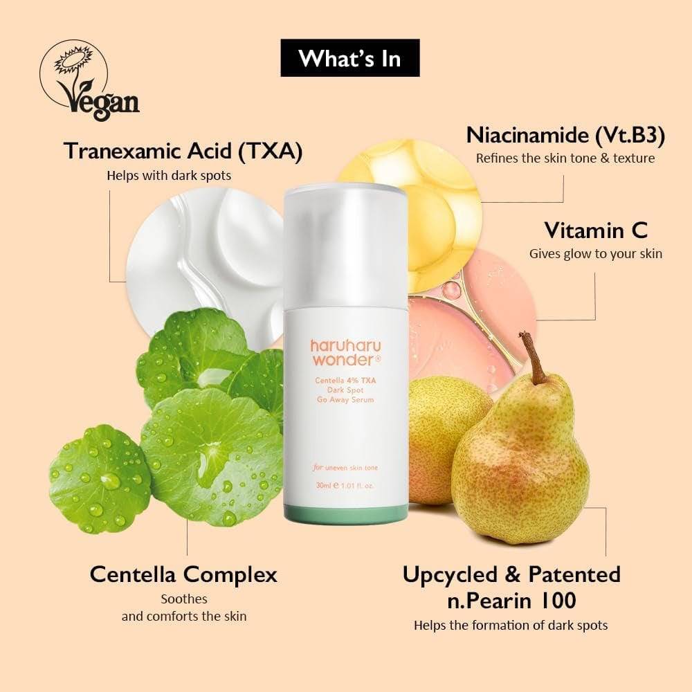 HARUHARU WONDER Centella 4% TXA Dark Spot Go Away Serum 30ml - BelluBeauty