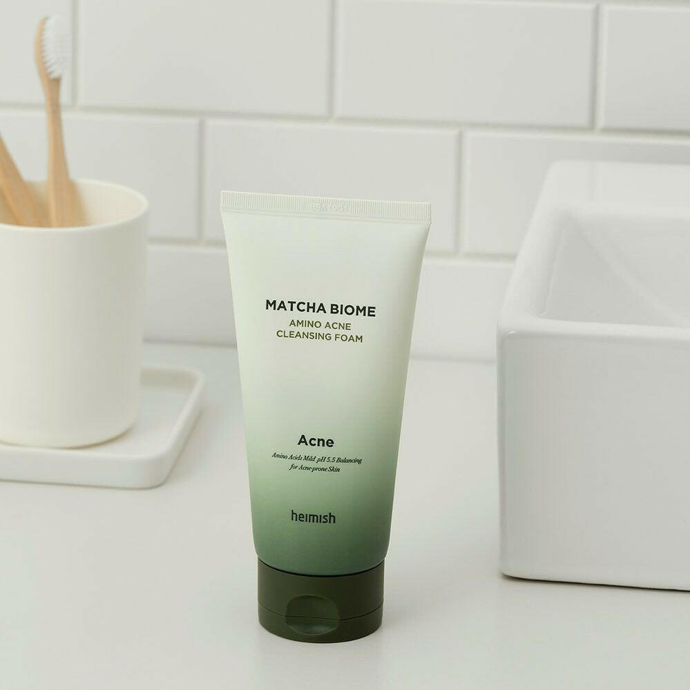 HEIMISH Matcha Biome Amino Acid Acne Cleansing Foam 150ml - bellubeauty