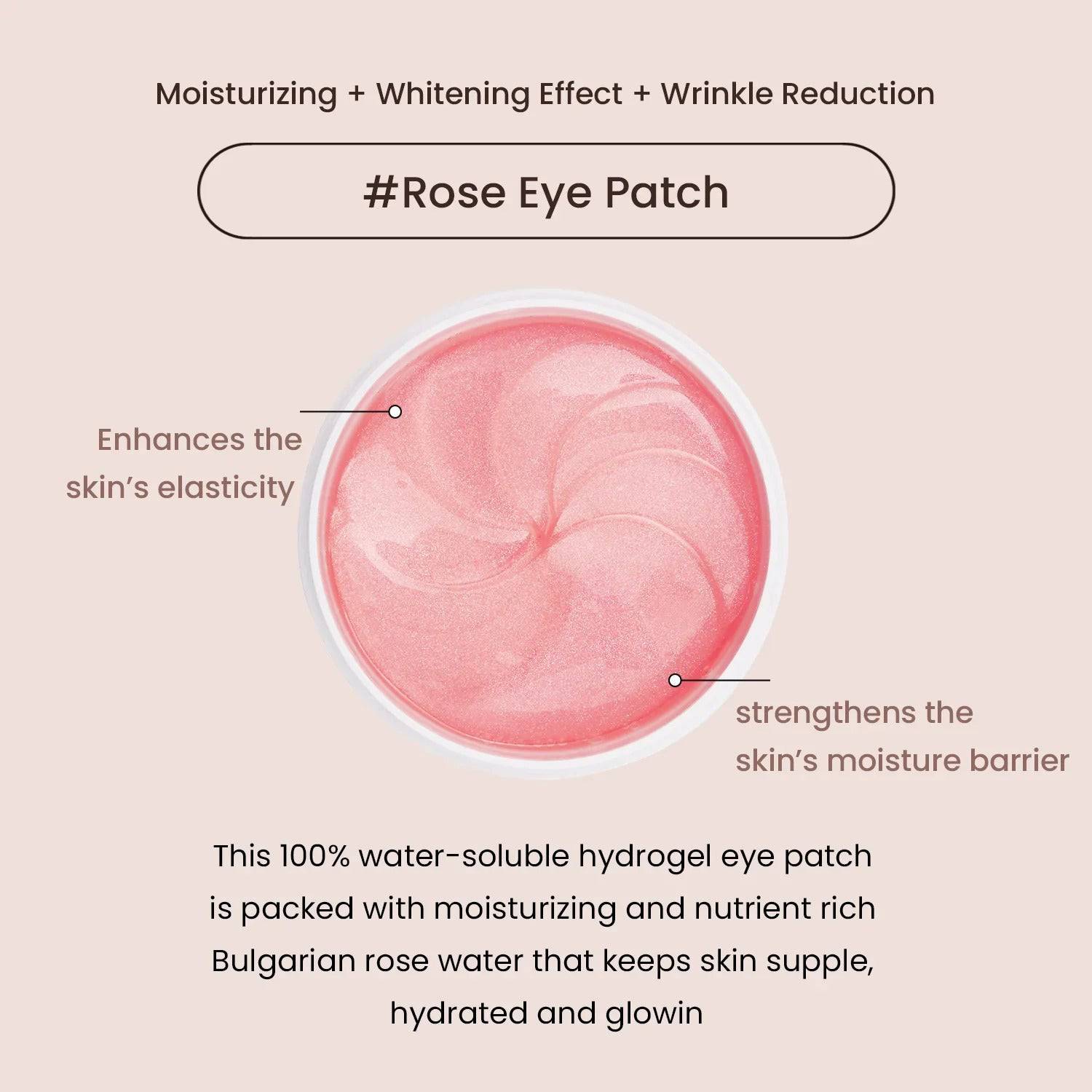 HEIMISH Bulgarian Rose Hydrogel Eye Patch 60pcs - BelluBeauty