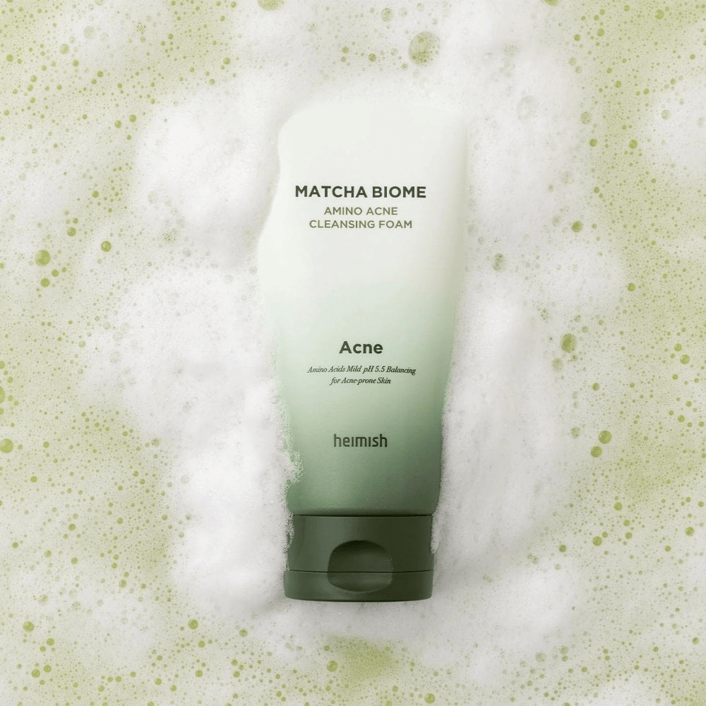 HEIMISH Matcha Biome Amino Acid Acne Cleansing Foam 150ml - BelluBeauty