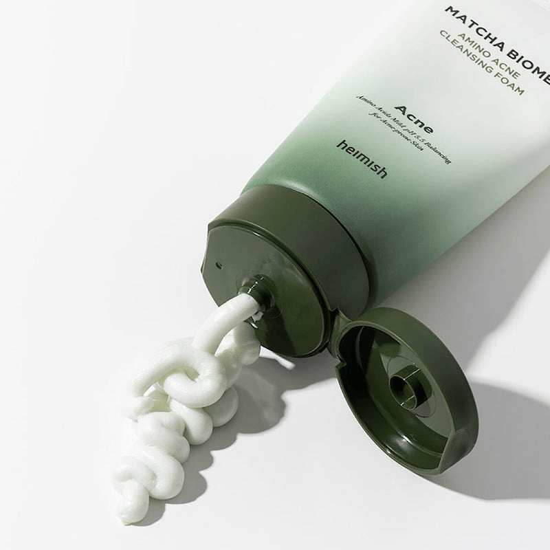 HEIMISH Matcha Biome Amino Acid Acne Cleansing Foam 150ml - BelluBeauty