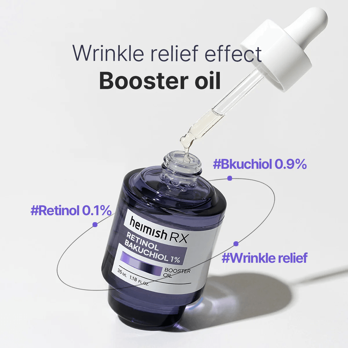 HEIMISH RX Retinol Bakuchiol Booster Oil 35ml - BelluBeauty