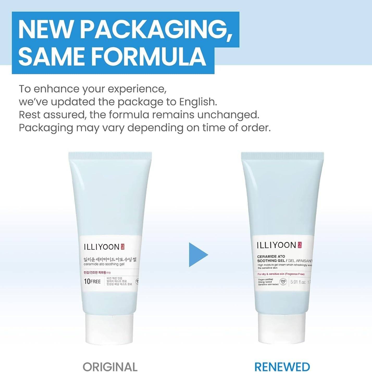 ILLIYOON Ceramide Ato Soothing Gel 175ml - bellubeauty
