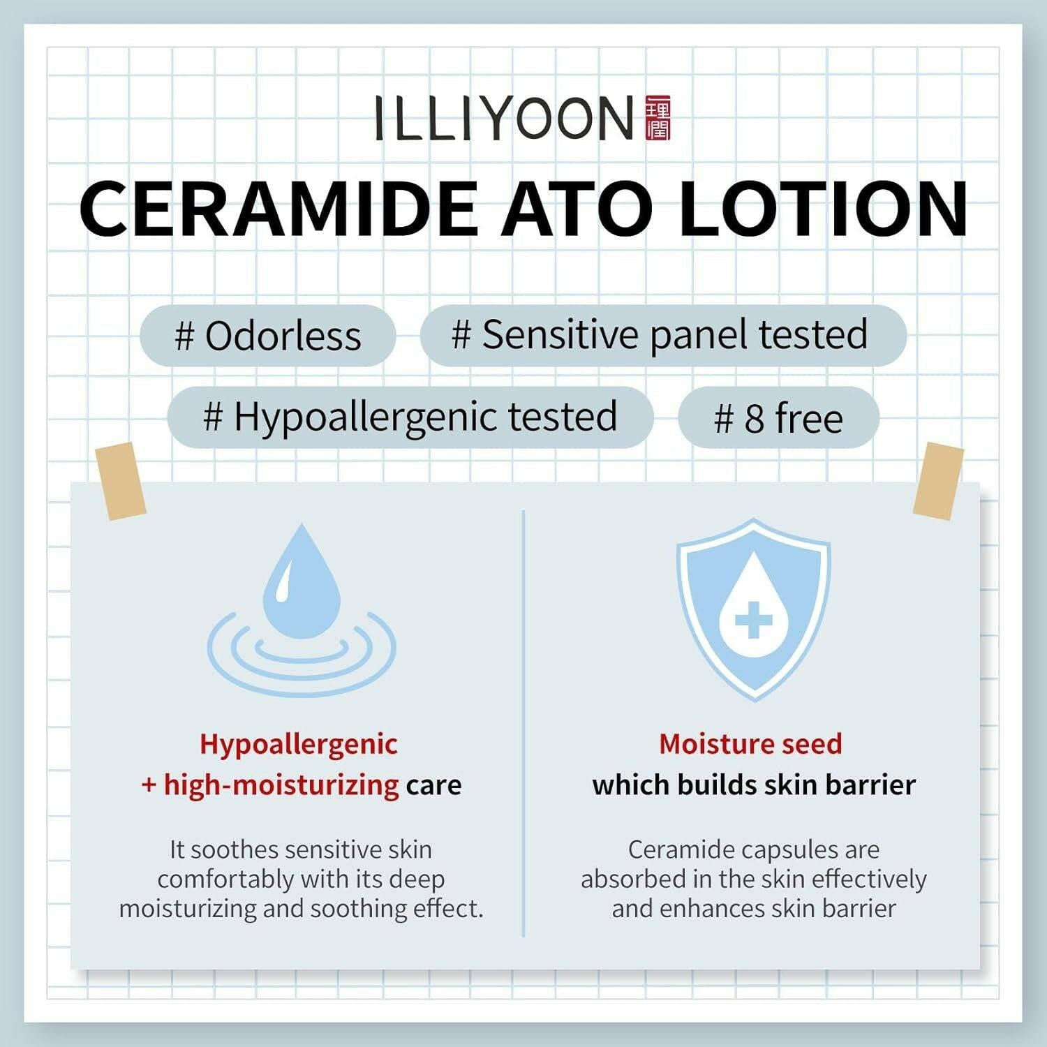 ILLIYOON Ceramide Ato Lotion 334ml - bellubeauty