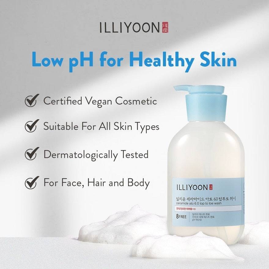 ILLIYOON Ceramide Ato 6.0 Top To Toe Wash 500ml - BelluBeauty