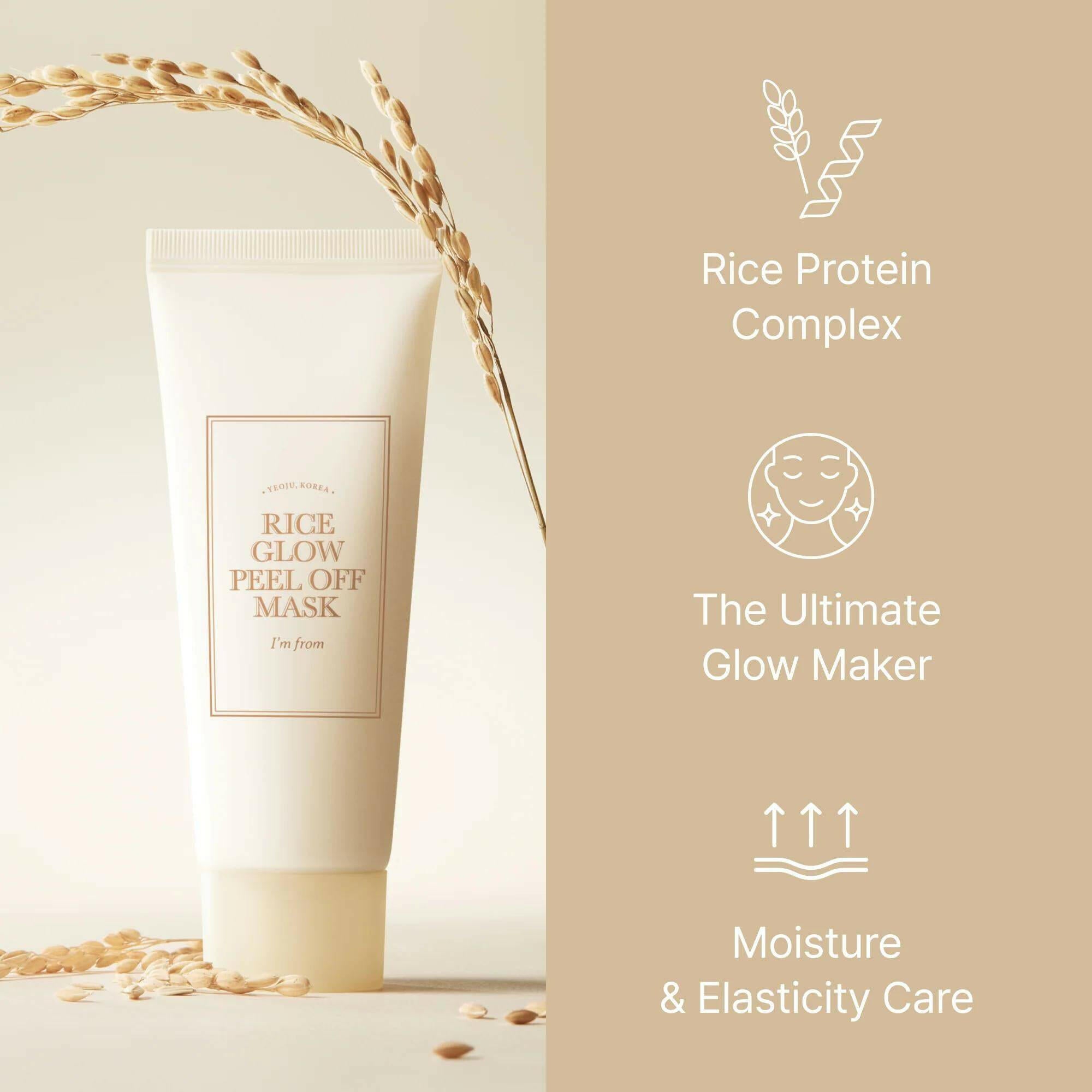 I'M FROM Rice Glow Peel Off Mask 70g bellubeauty.