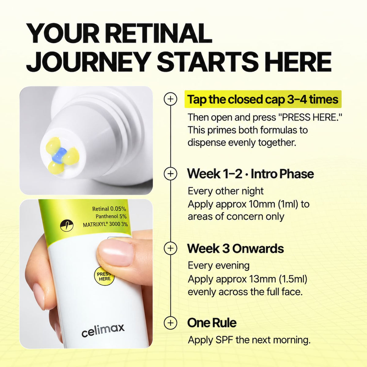 CELIMAX The Vita-A Retinal Shot Tightening Dual Cream 50ml