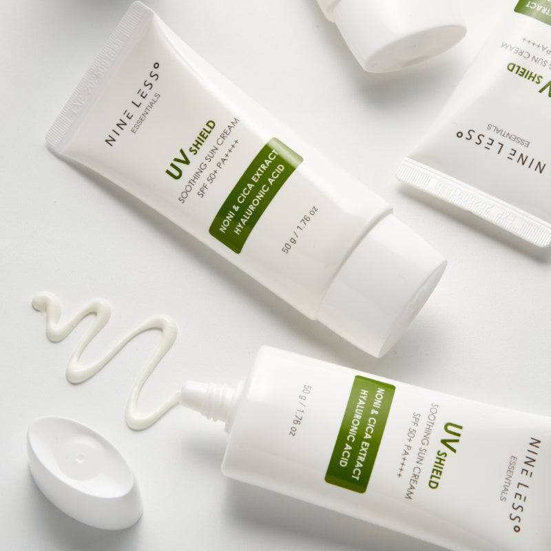 NINELESS Essentials UV Shield Soothing Sun Cream SPF50+ 50ml - BelluBeauty